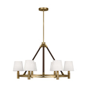Visual Comfort Studio - LC1246TWB - Six Light Chandelier - Grayson - Time Worn Brass