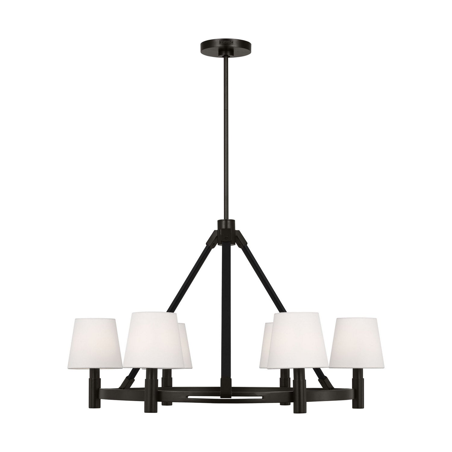 Visual Comfort Studio - LC1246AI - Six Light Chandelier - Grayson - Aged Iron
