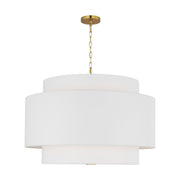 Visual Comfort Studio - KSP1184BBS - Four Light Pendant - Sawyer - Burnished Brass