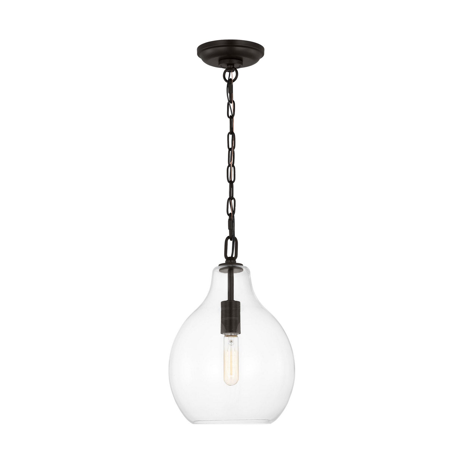 Visual Comfort Studio - EP1451AI - One Light Pendant - Magnus - Aged Iron