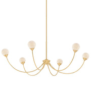 Mitzi - H1051806-AGB - LED Chandelier - Natasha - Aged Brass