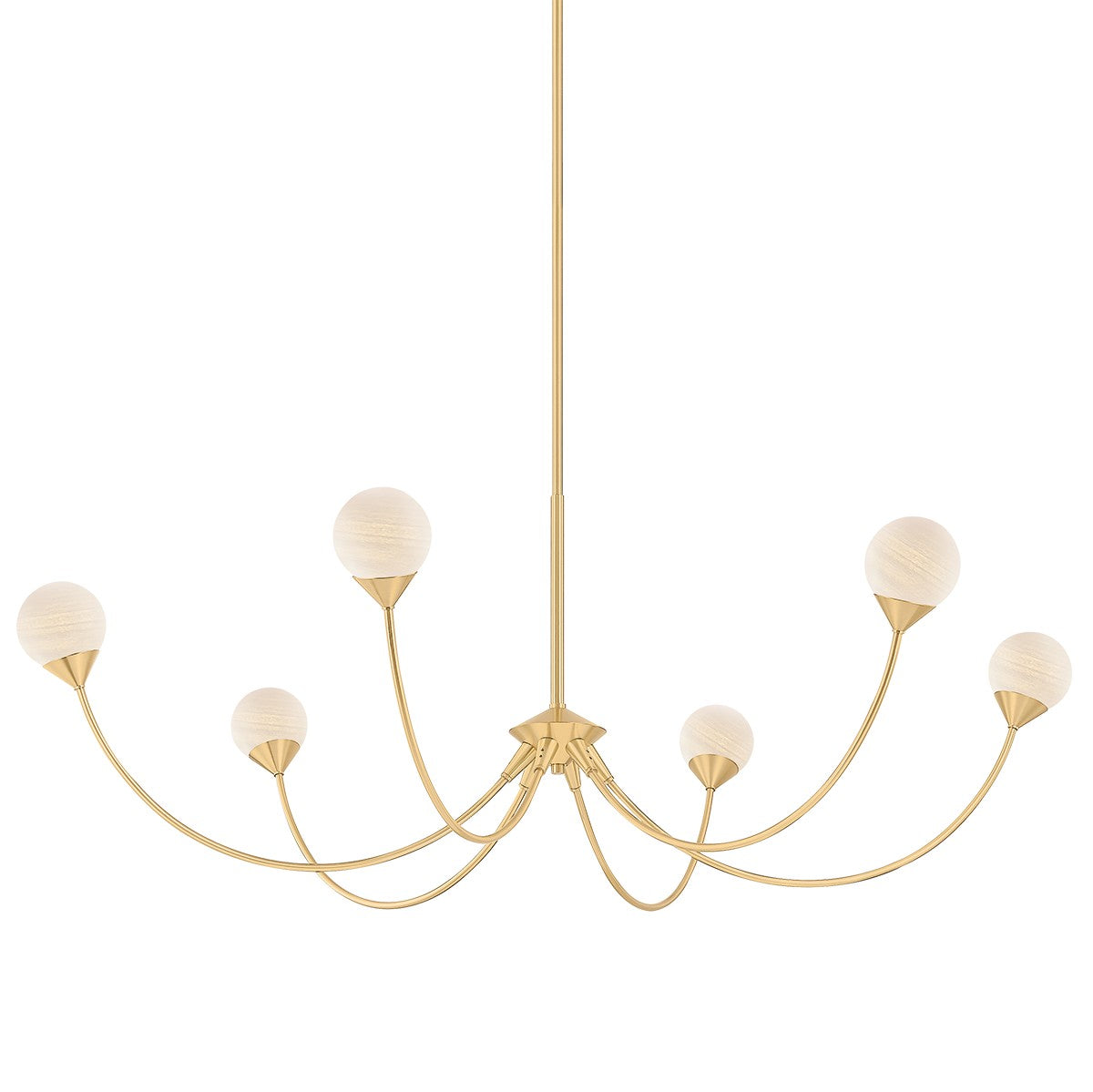 Mitzi - H1051806-AGB - LED Chandelier - Natasha - Aged Brass