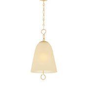 Mitzi - H1058701S-AGB - One Light Pendant - Christine - Aged Brass