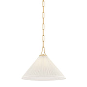 Mitzi - H1076701S-AGB - One Light Pendant - Merida - Aged Brass