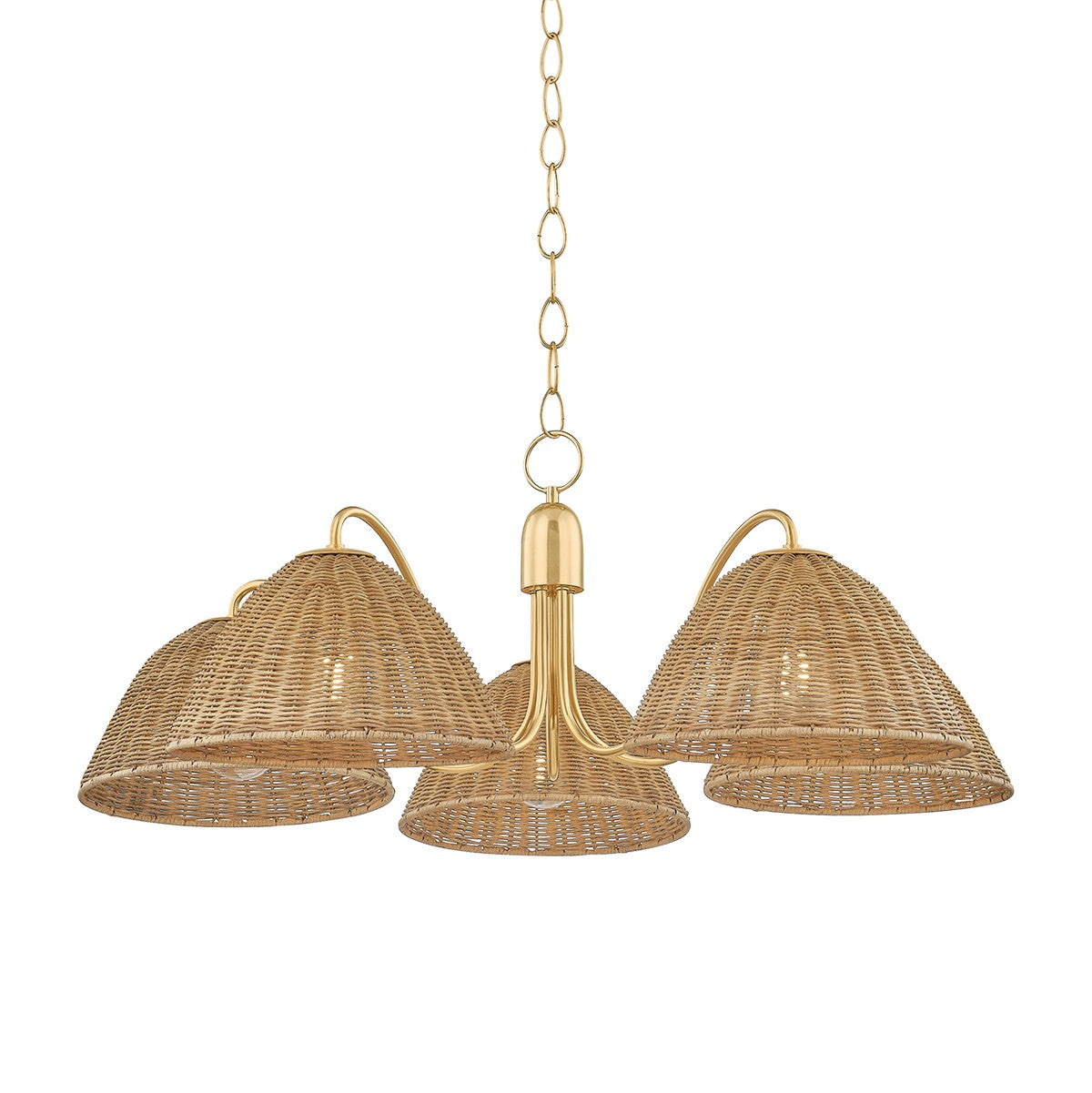 Mitzi - H1081805-AGB - Five Light Chandelier - Katniss - Aged Brass