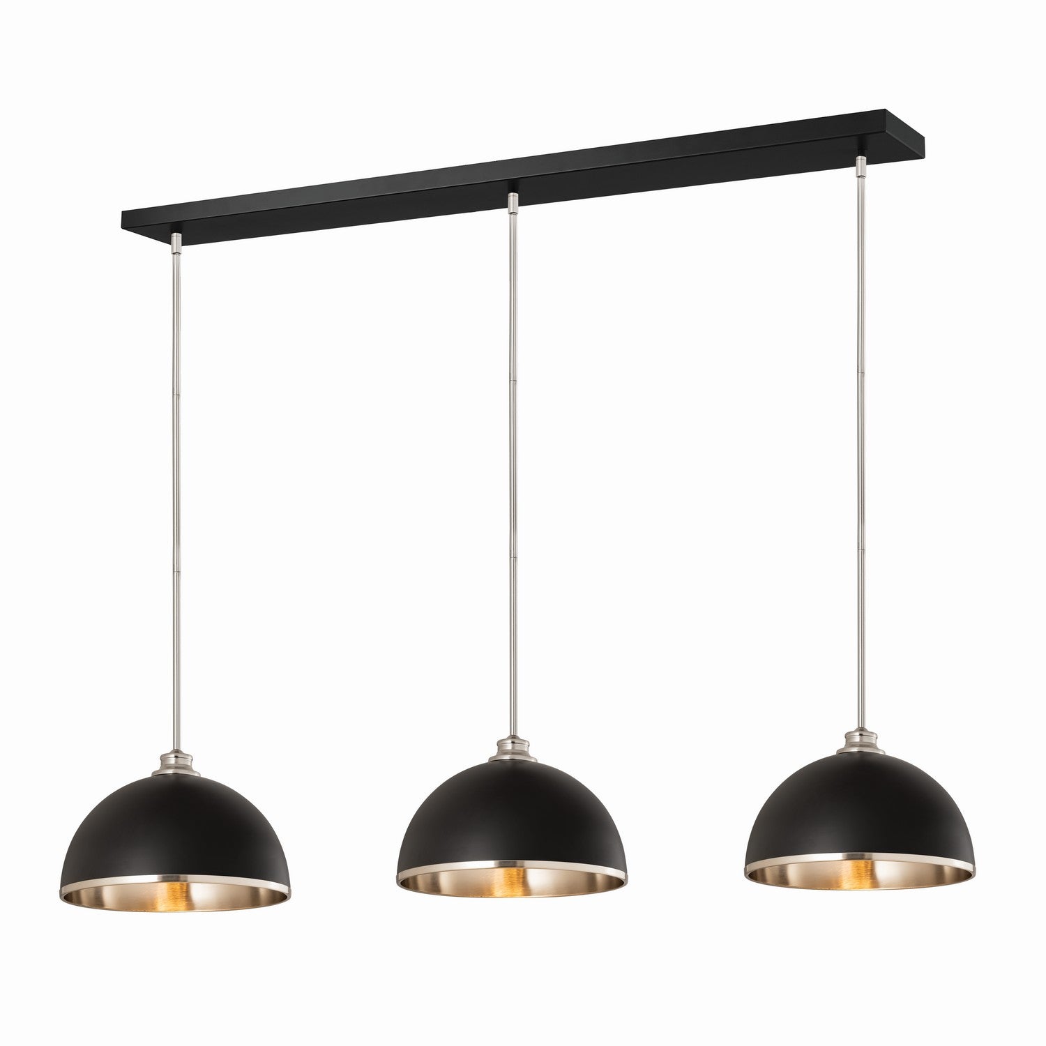 Z-Lite - 1004P14-3L-MB-BN - Three Light Pendant - Landry - Matte Black + Brushed Nickel