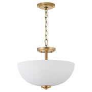 Quorum - 2800-15-180 - Three Light Dual Mount - Adams - Aged Brass