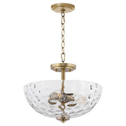Quorum - 2800-15-280 - Three Light Dual Mount - Adams - Aged Brass