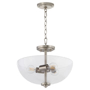 Quorum - 2800-15-65 - Three Light Dual Mount - Adams - Satin Nickel