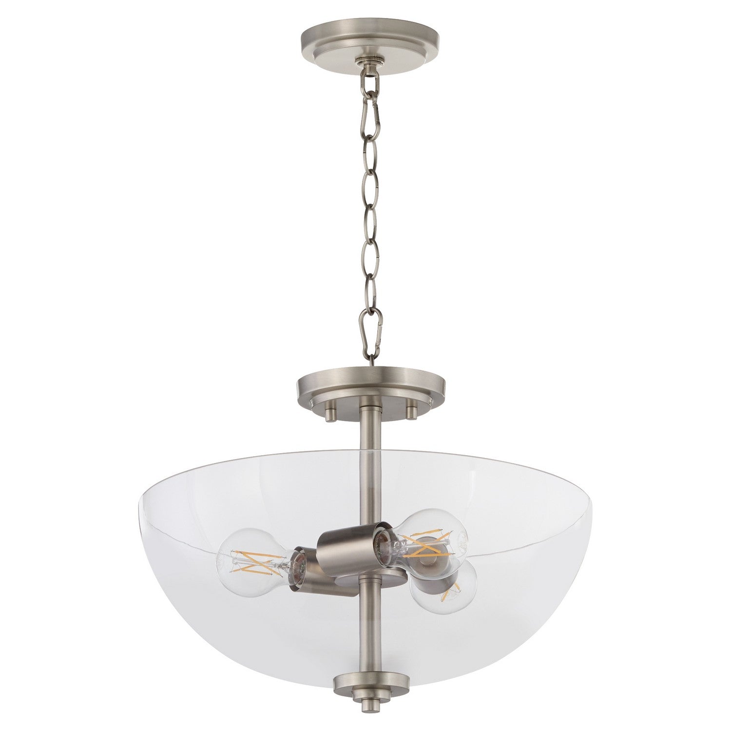 Quorum - 2800-15-65 - Three Light Dual Mount - Adams - Satin Nickel