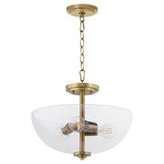 Quorum - 2800-15-80 - Three Light Dual Mount - Adams - Aged Brass
