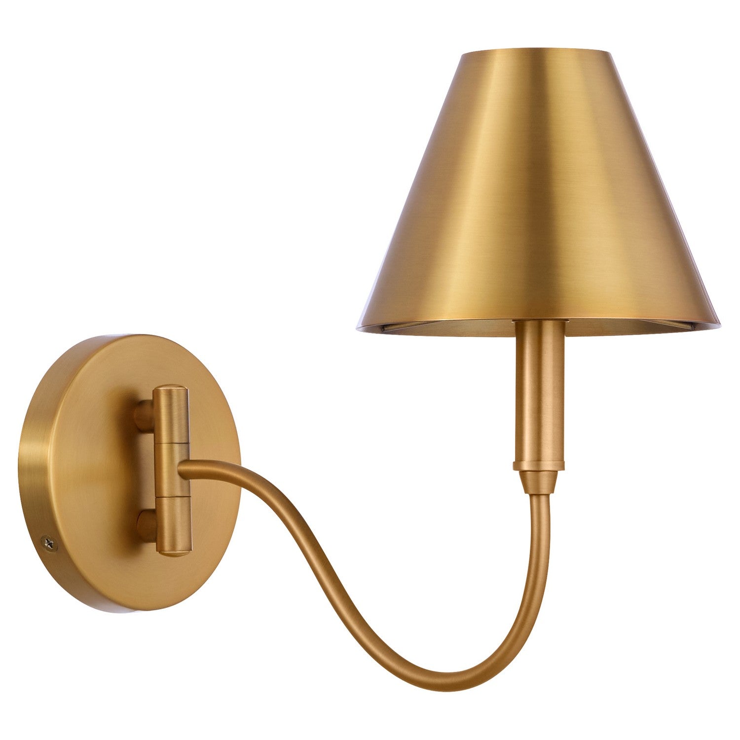 Quorum - 5914-1-47 - One Light Swing-Arm Lamp - Waltz - Brushed Brass