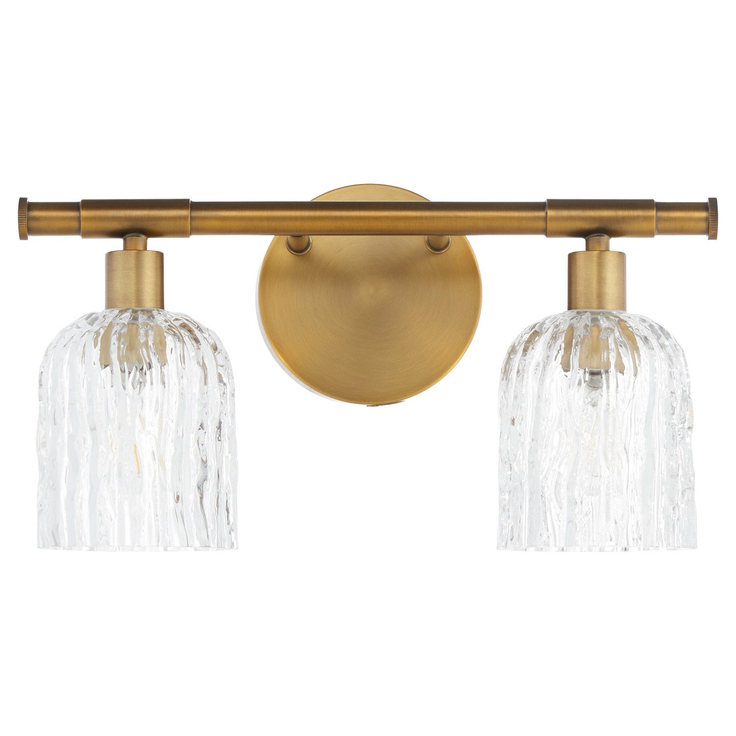 Quorum - 593-2-47 - Two Light Wall Mount - Meriam - Brushed Brass