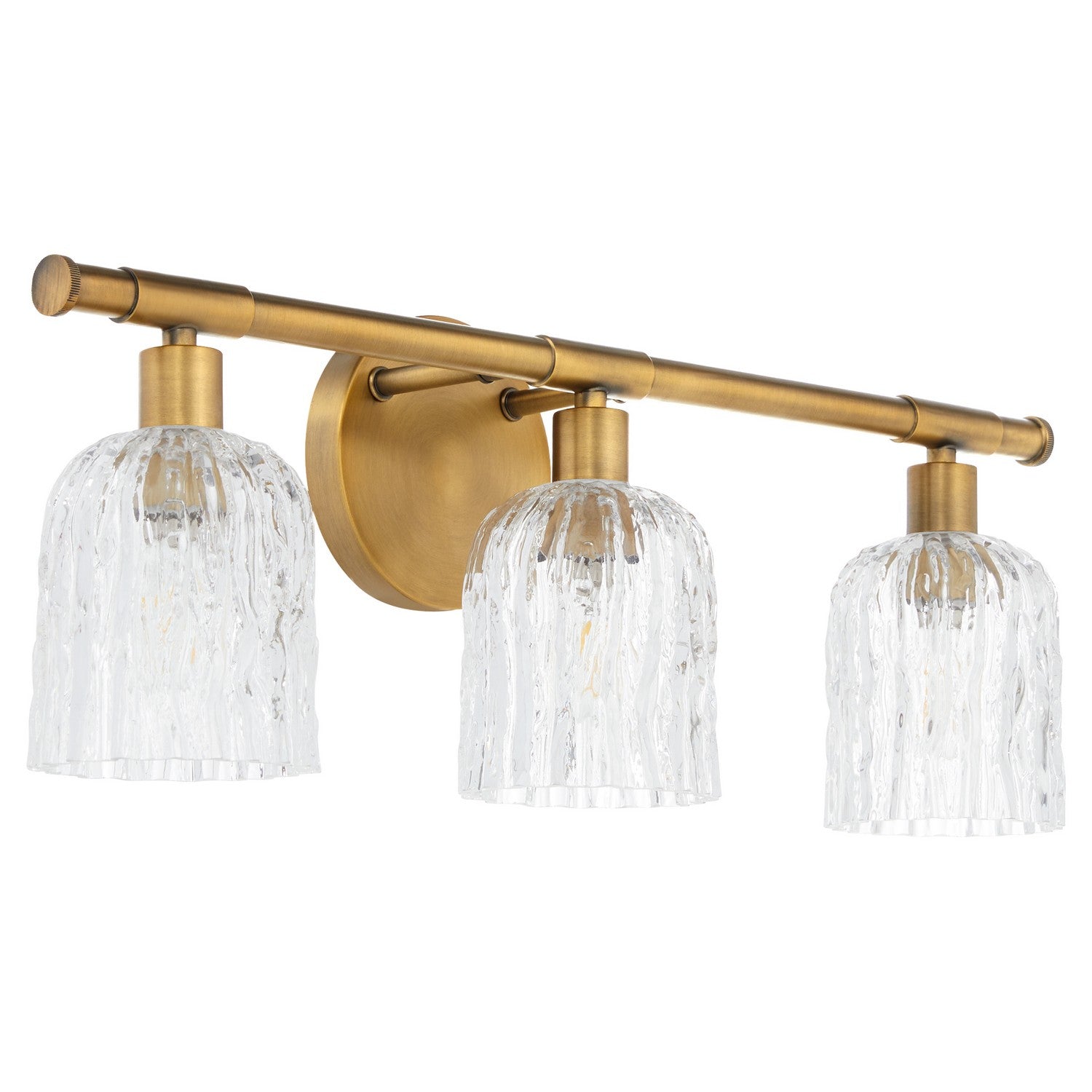 Quorum - 593-3-47 - Three Light Vanity - Meriam - Brushed Brass