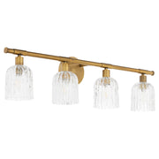 Quorum - 593-4-47 - Four Light Vanity - Meriam - Brushed Brass