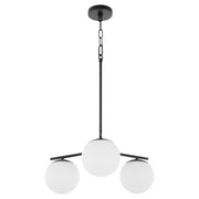 Quorum - 639-3-59 - Three Light Chandelier - Jasper - Matte Black