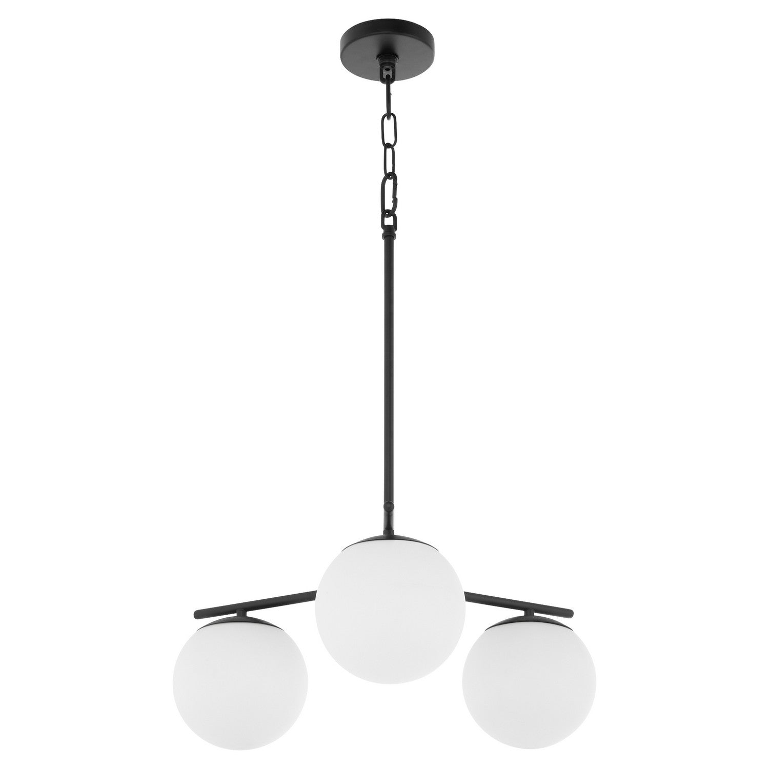 Quorum - 639-3-59 - Three Light Chandelier - Jasper - Matte Black