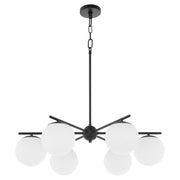 Quorum - 639-6-59 - Six Light Chandelier - Jasper - Matte Black