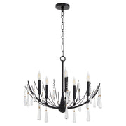 Quorum - 673-5-59 - Five Light Chandelier - Eloise - Matte Black