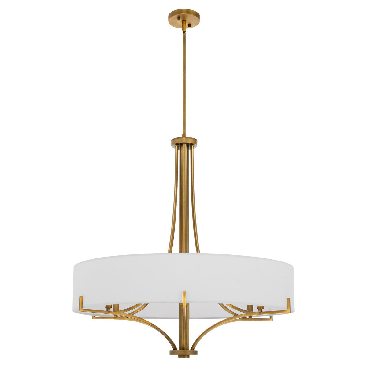 Quorum - 841-6-47 - Six Light Pendant - Imperial - Brushed Brass