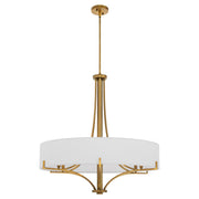Quorum - 841-6-47 - Six Light Pendant - Imperial - Brushed Brass