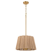 Quorum - 851-3-47 - Three Light Pendant - Anton - Brushed Brass