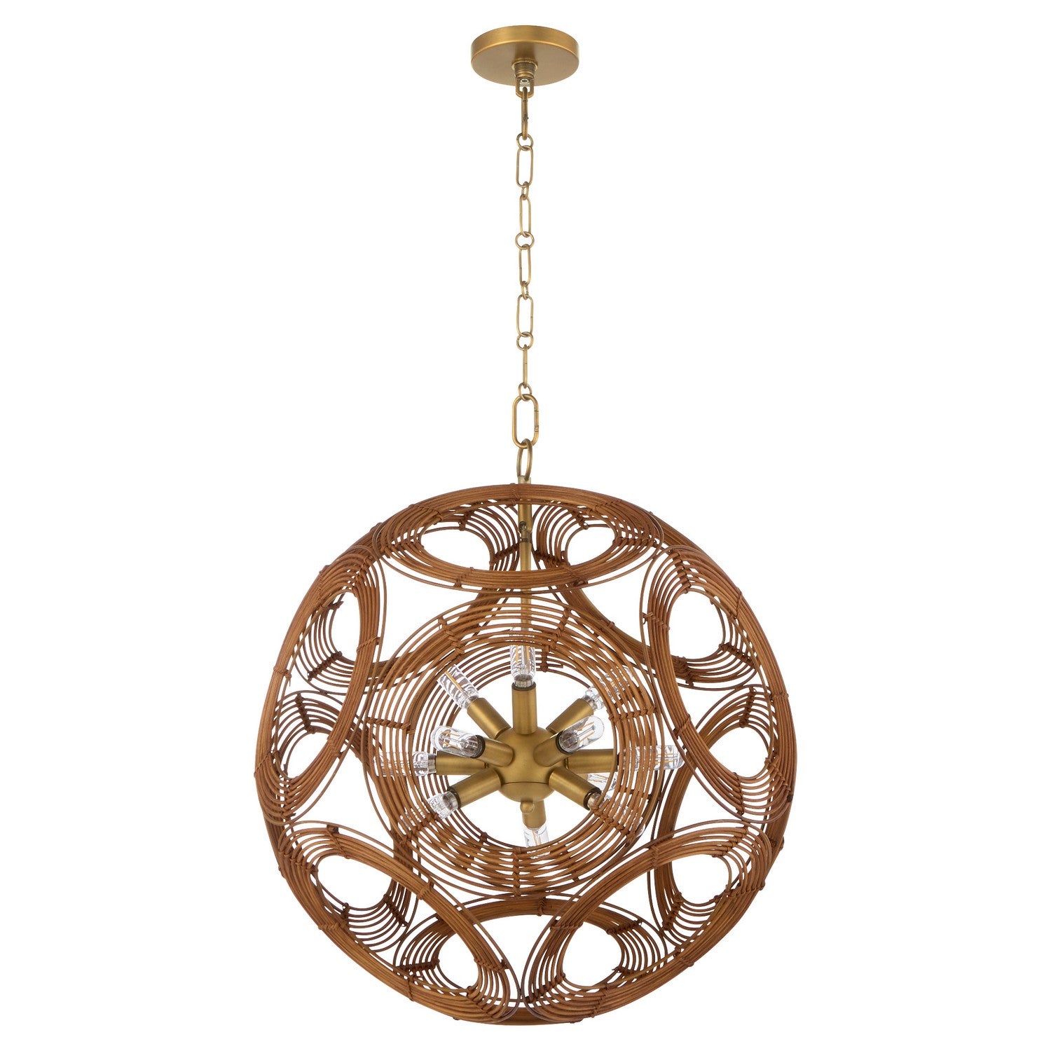 Quorum - 852-22-47 - 12 Light Pendant - Kalio - Brushed Brass