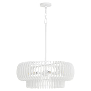 Quorum - 8905-6-8 - Six Light Pendant - Harrelson - Studio White