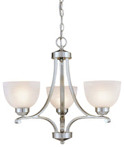 Minka-Lavery - 1423-84 - Three Light Mini Chandelier - Paradox - Brushed Nickel