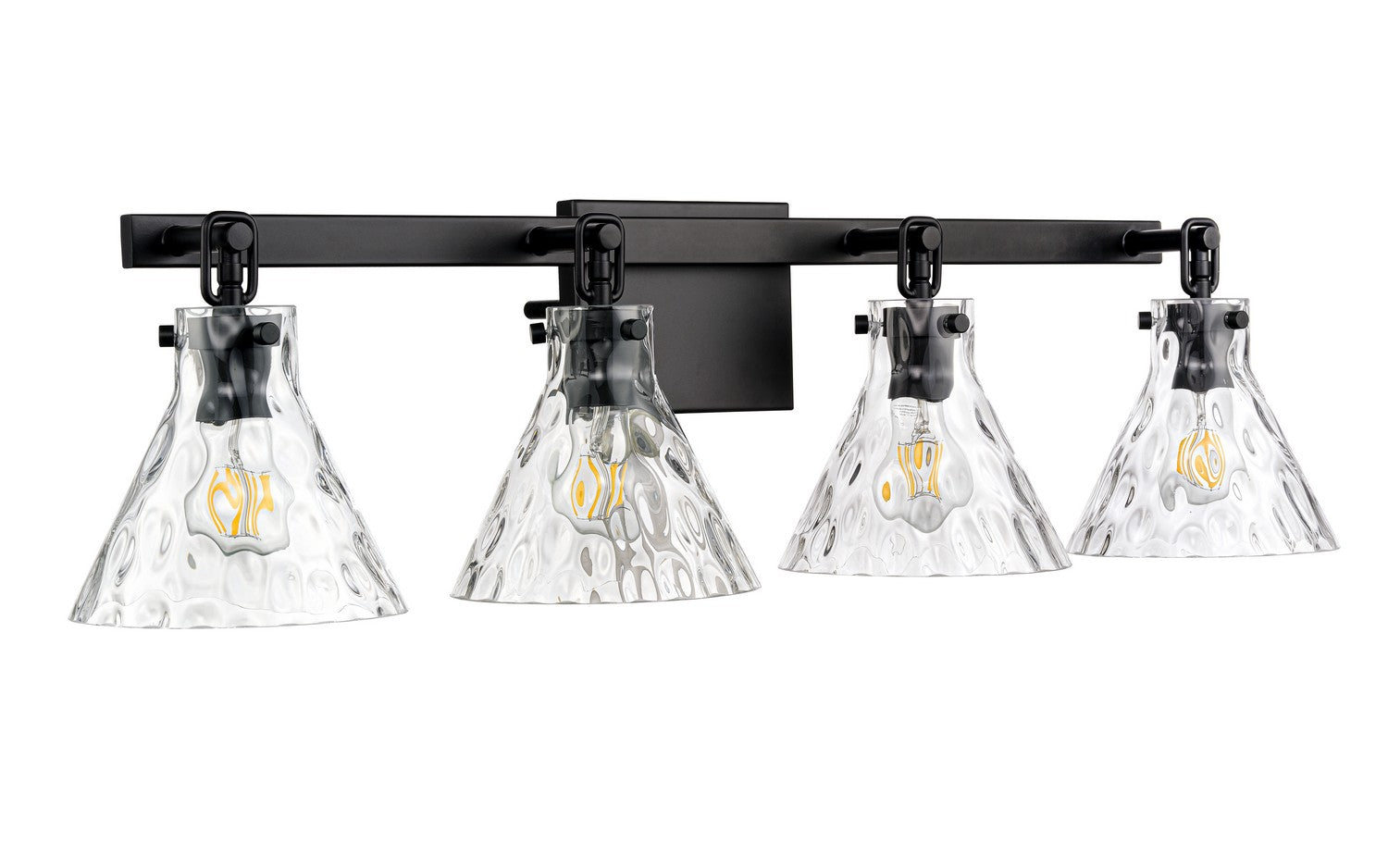 Millennium - 20004-MB - Four Light Vanity - Barlon - Matte Black