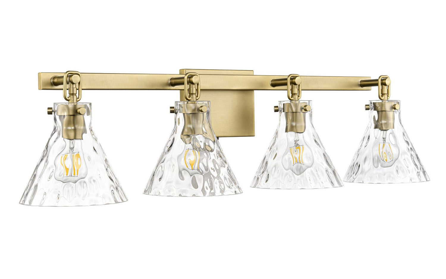 Millennium - 20004-VB - Four Light Vanity - Barlon - Vintage Brass