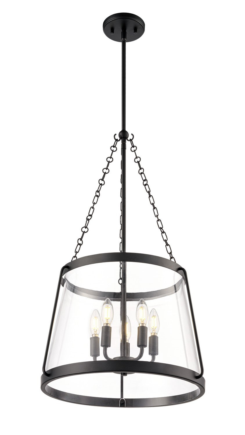 Millennium - 21405-MB - Five Light Pendant - Adabella - Matte Black