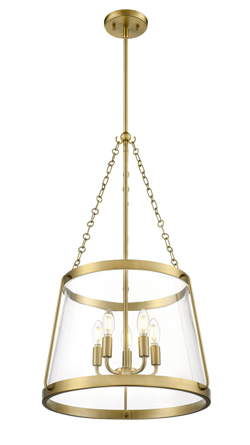 Millennium - 21405-VB - Five Light Pendant - Adabella - Vintage Brass
