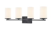 Millennium - 2704WG-MB - Four Light Vanity - Verlana - Matte Black