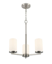 Millennium - 2713WG-BN - Three Light Chandelier - Verlana - Brushed Nickel