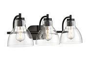 Millennium - 6203-MB - Three Light Vanity - Knightsdale - Matte Black