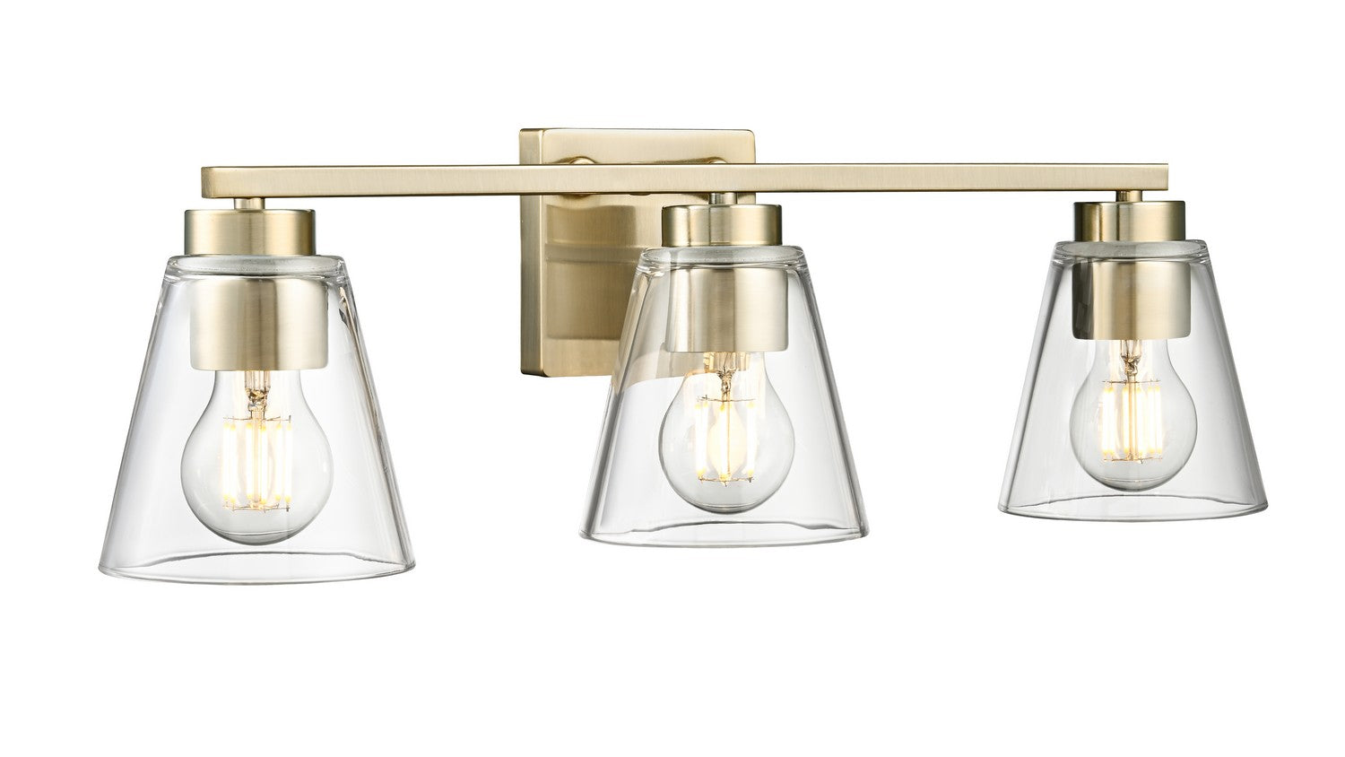 Millennium - 64003-MG - Three Light Vanity - Strayhan - Modern Gold