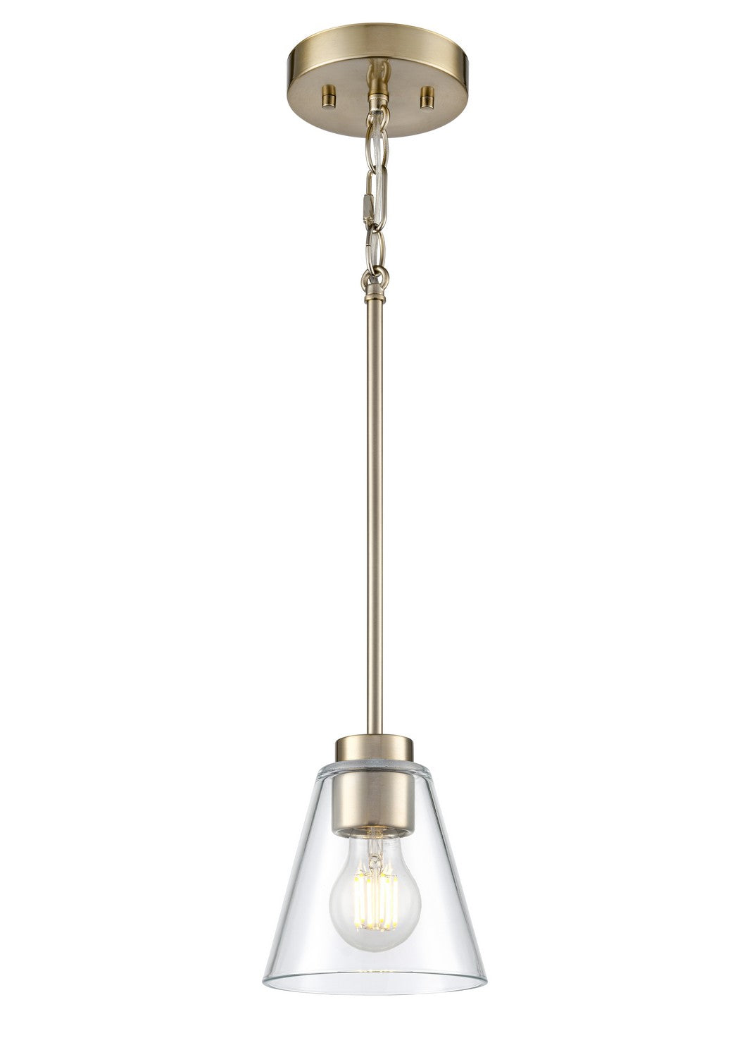 Millennium - 64101-MG - One Light Mini Pendant - Strayhan - Modern Gold