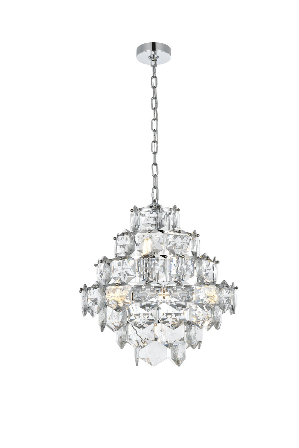Elegant Lighting - 1050G20C - 11 Light Chandelier - Adaline - Chrome