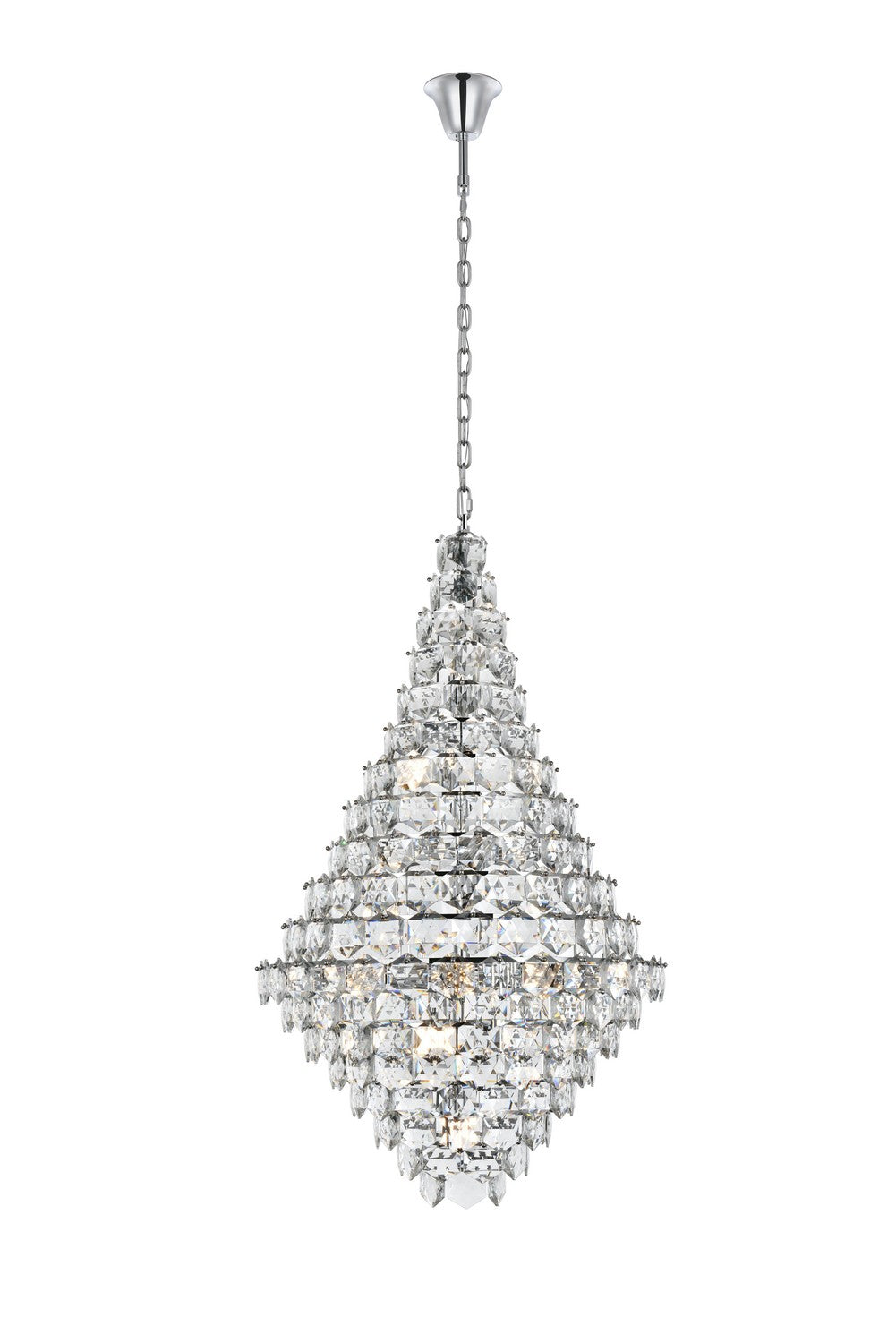 Elegant Lighting - 1050G36C - 38 Light Chandelier - Adaline - Chrome