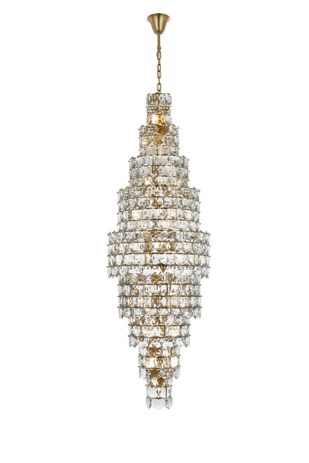 Elegant Lighting - 1050SR30SG - 41 Light Chandelier - Adaline - Satin Gold
