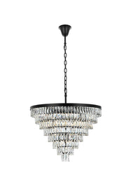 Elegant Lighting - 1060D36BK - 29 Light Chandelier - Josephine - Black