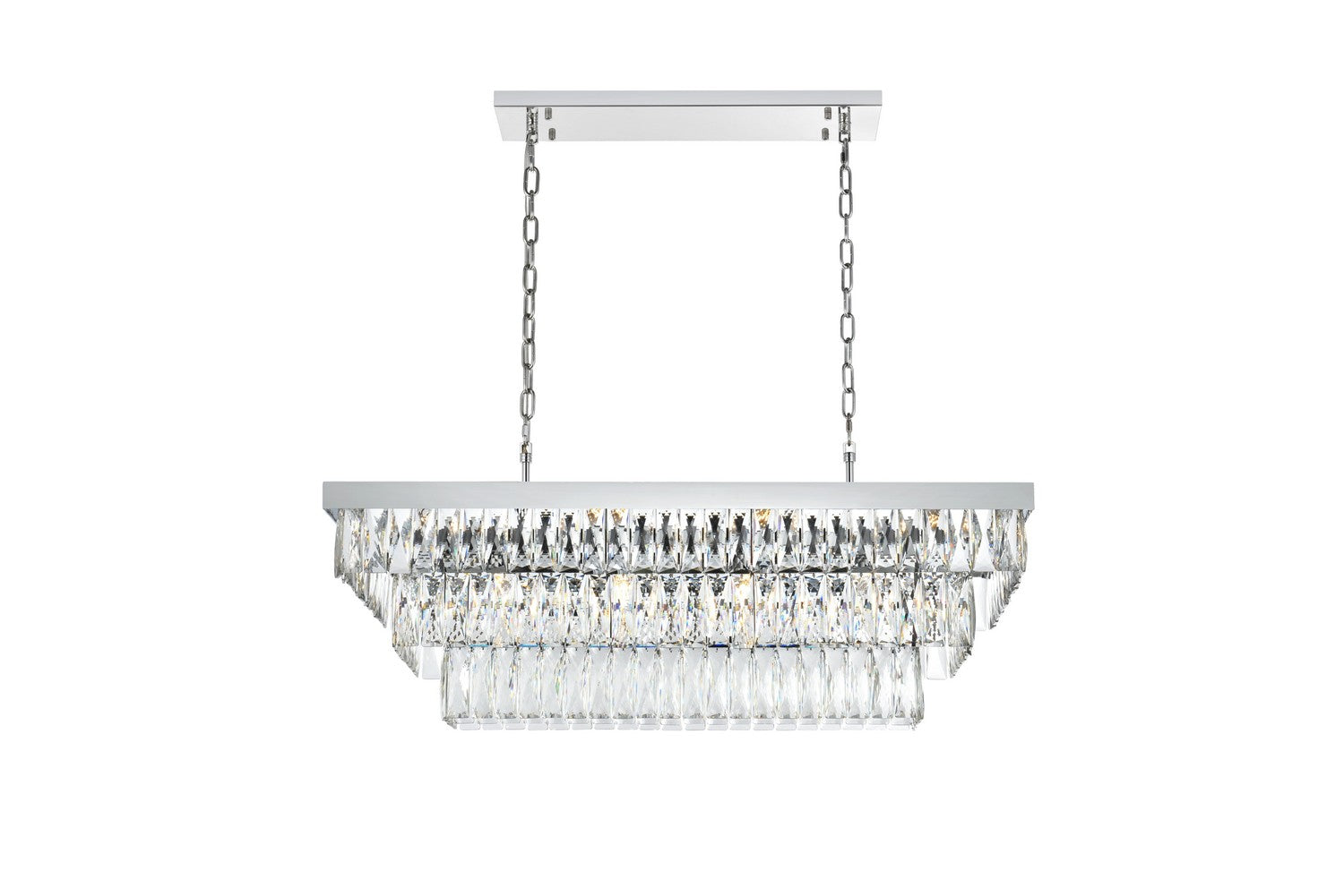 Elegant Lighting - 1060G36C - 12 Light Chandelier - Josephine - Chrome