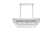 Elegant Lighting - 1060G36C - 12 Light Chandelier - Josephine - Chrome