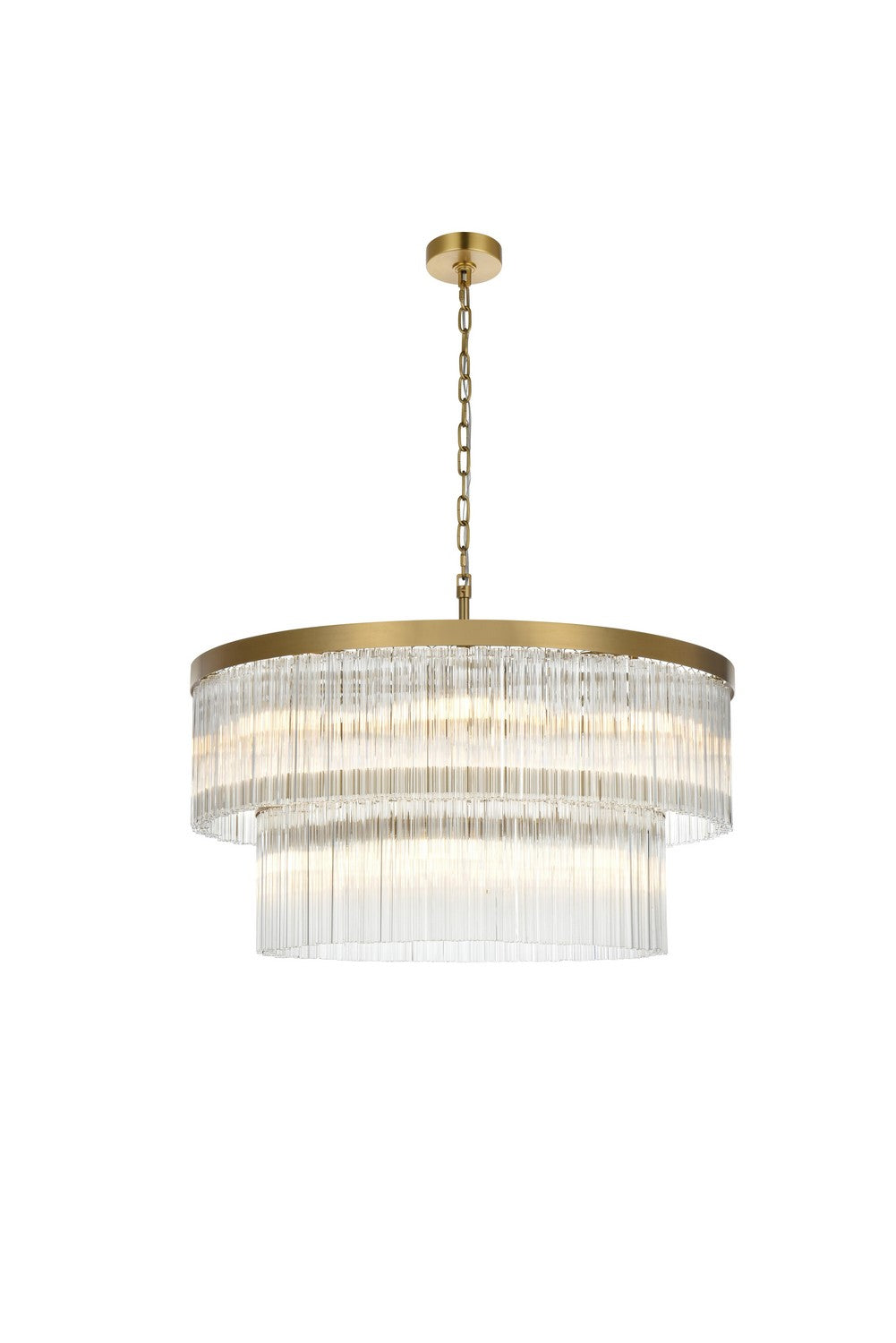 Elegant Lighting - 1070D32SG - 14 Light Chandelier - Harlow - Satin Gold