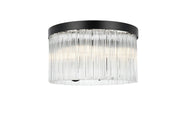 Elegant Lighting - 1070F16BK - Four Light Flush Mount - Harlow - Black