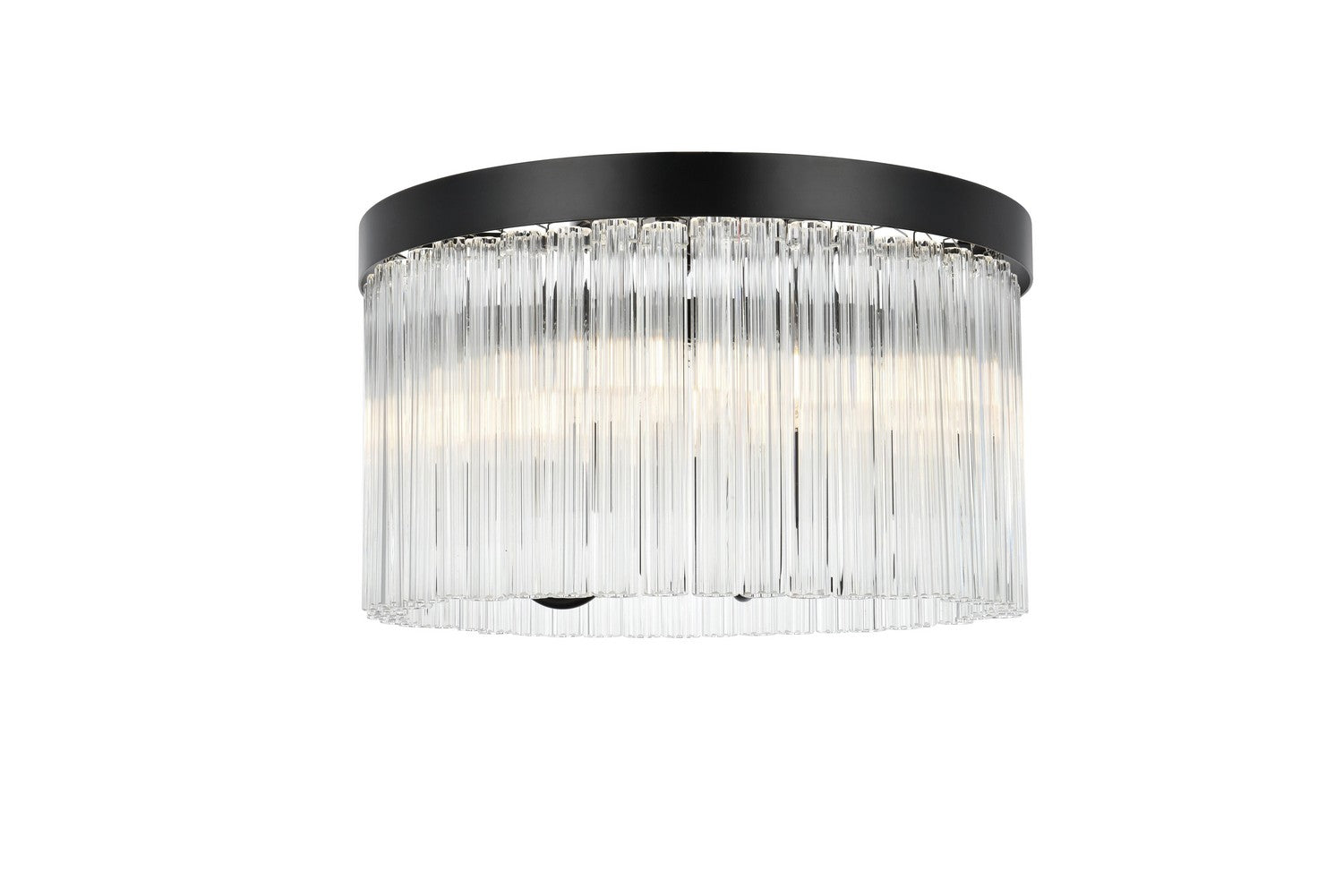 Elegant Lighting - 1070F16BK - Four Light Flush Mount - Harlow - Black