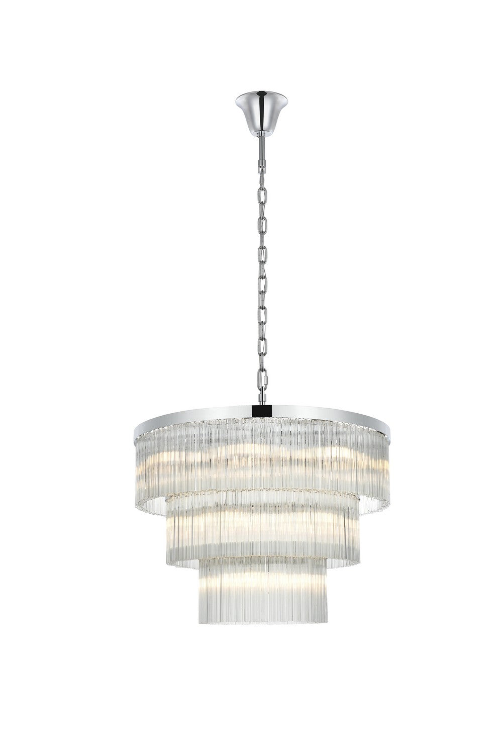 Elegant Lighting - 1070G32C - 18 Light Chandelier - Harlow - Chrome