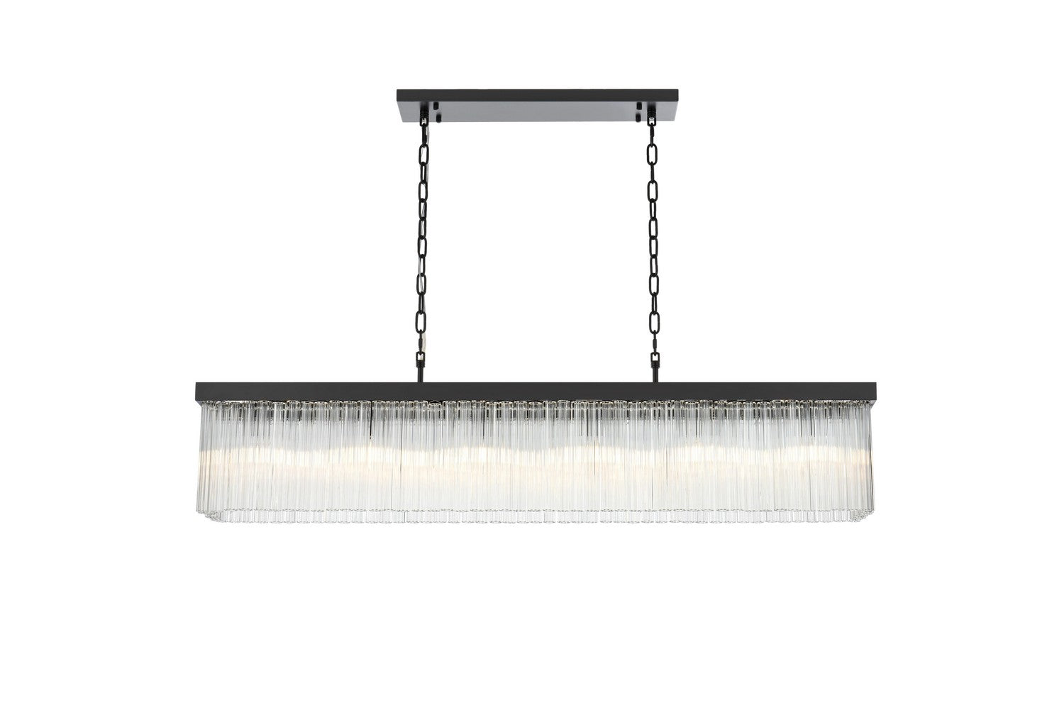 Elegant Lighting - 1070G49BK - Six Light Chandelier - Harlow - Black