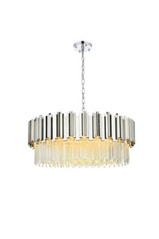 Elegant Lighting - 3400D32C - Ten Light Chandelier - Willow - Chrome